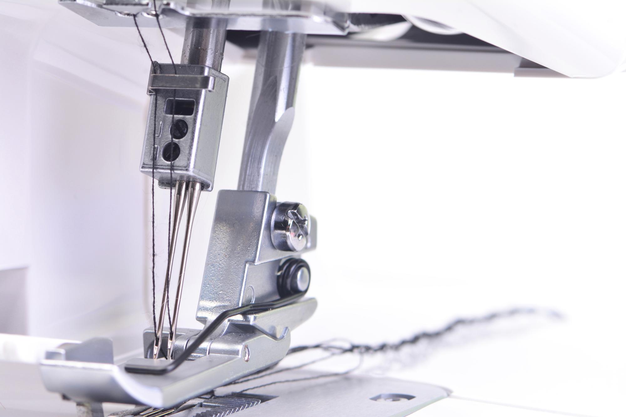 Workshop table with embroidery machine